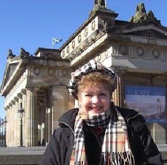 Nancy, a "bonnie lass" enjoying Scotland